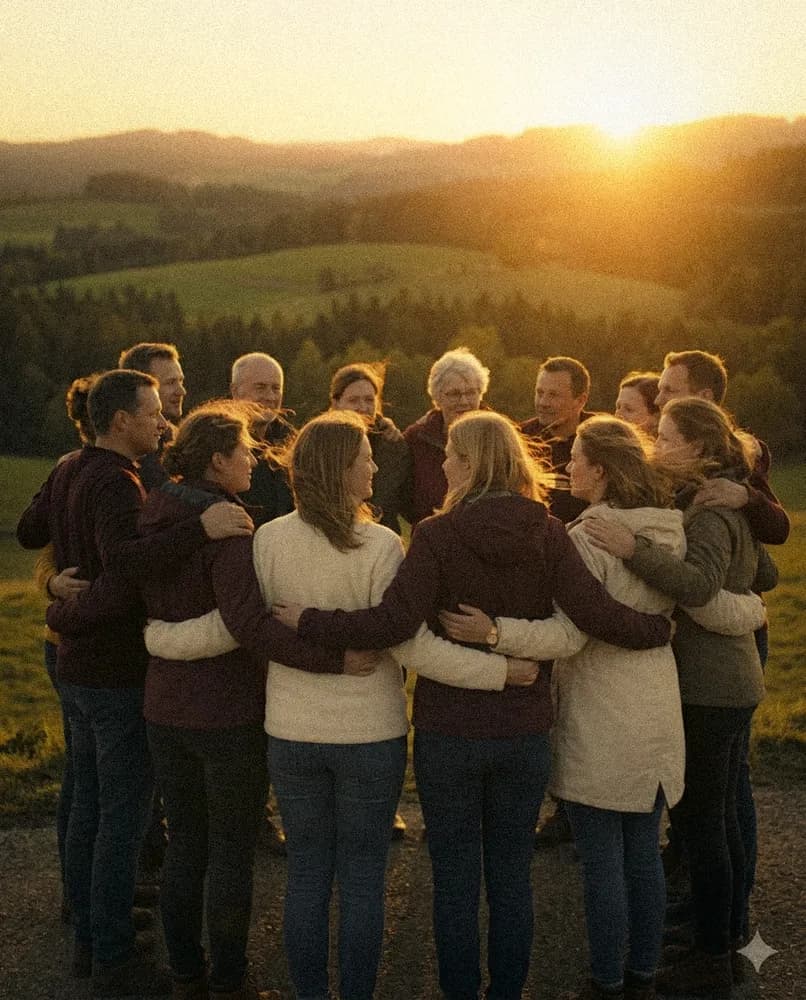 Eine kleine Gruppe aus dem Mühlviertel